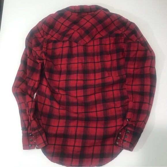 Wrangler women vintage retro western wear black pearl snap buttons size s - Picture 8 of 13